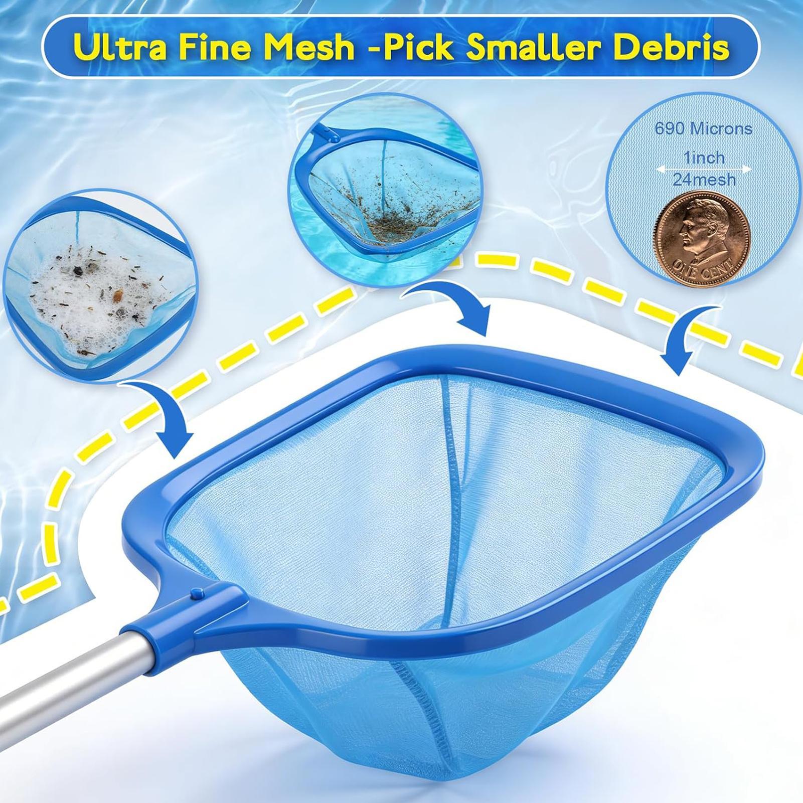 Gardening Tools Rake - Poolnetz-Skimmer, Wasserfilter-Schaufel, Reinigungsnetz für Garten, Spa,