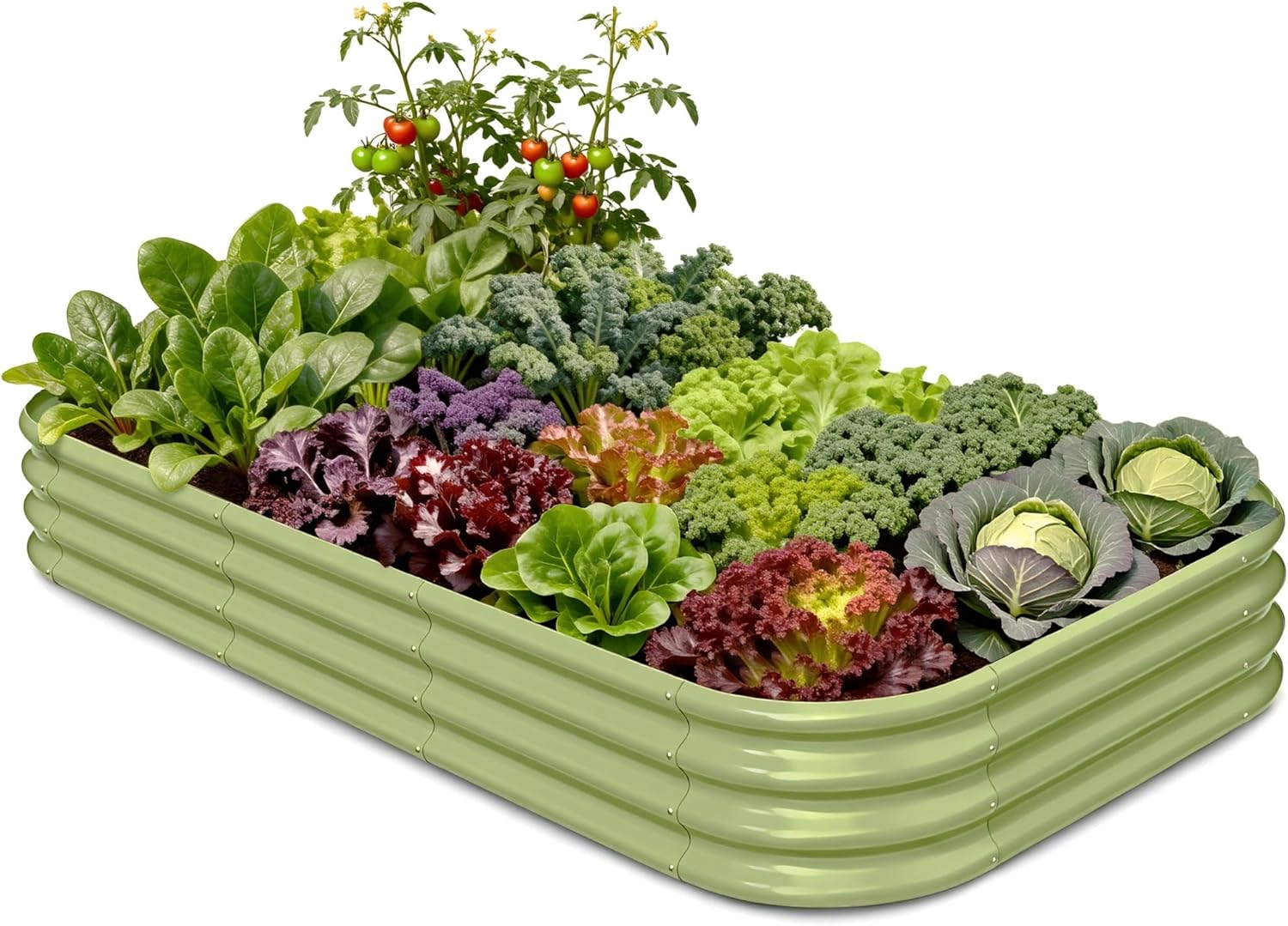 Raised Bed Planter Box - Verzinktes Hochbeet 8x4x1 ft, 30 cm