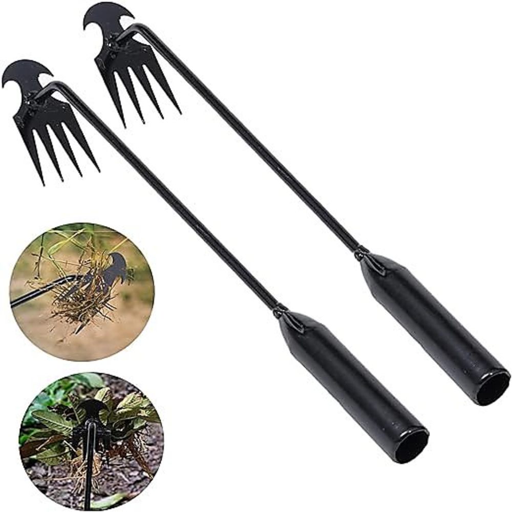 Gardening Tools Vegetables - 4 Zähne – Multifunktionaler Hand-Unkrautjäter für