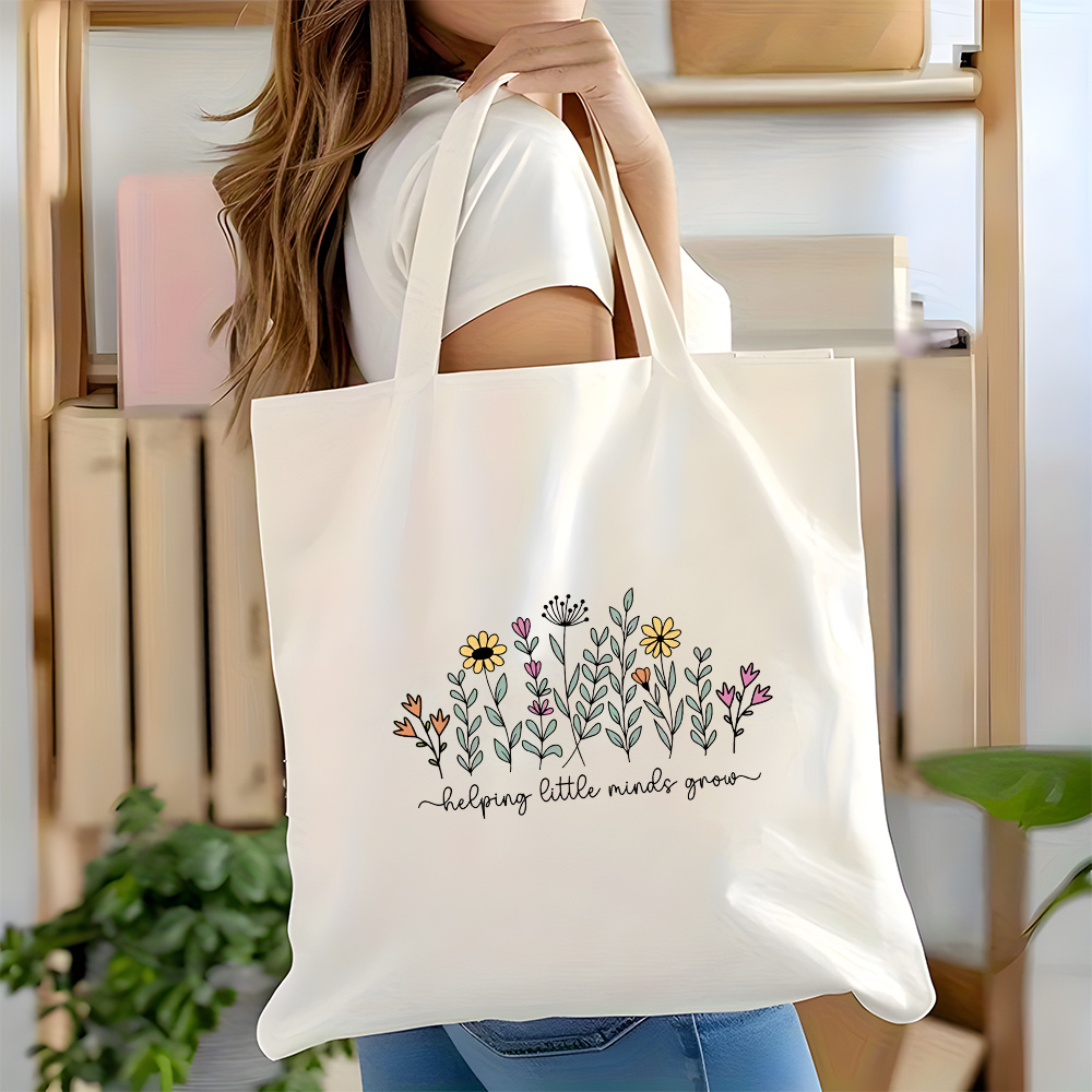 Grow Bags - 1-teilige, doppelseitig bedruckte Einkaufstasche mit Aufschrift