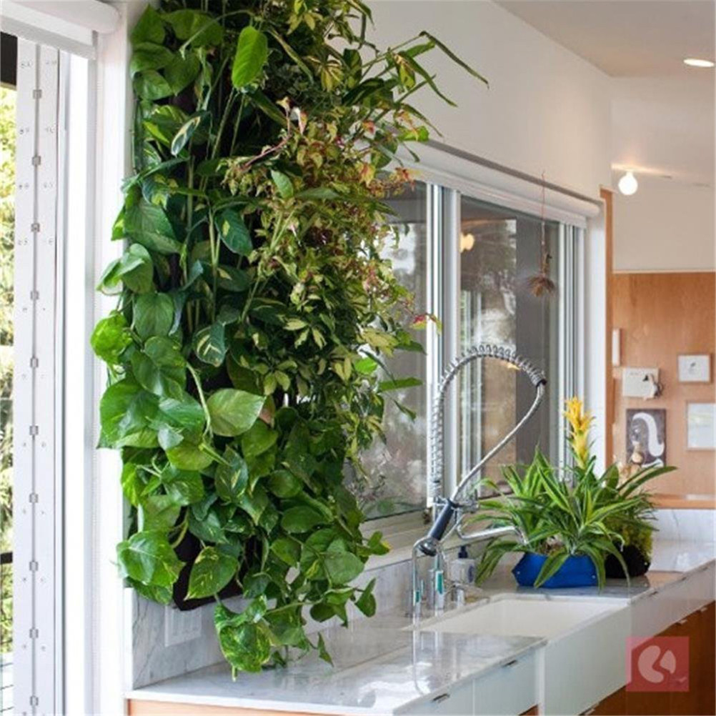 Grow Bags - 1 Stück Vertikaler Wandbehang Pflanzentasche mit