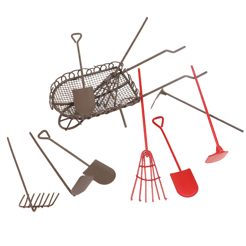 Gardening Tools Rake - 1/12 Puppenhaus Simulation Gartengeräte Kit Puppenhaus
