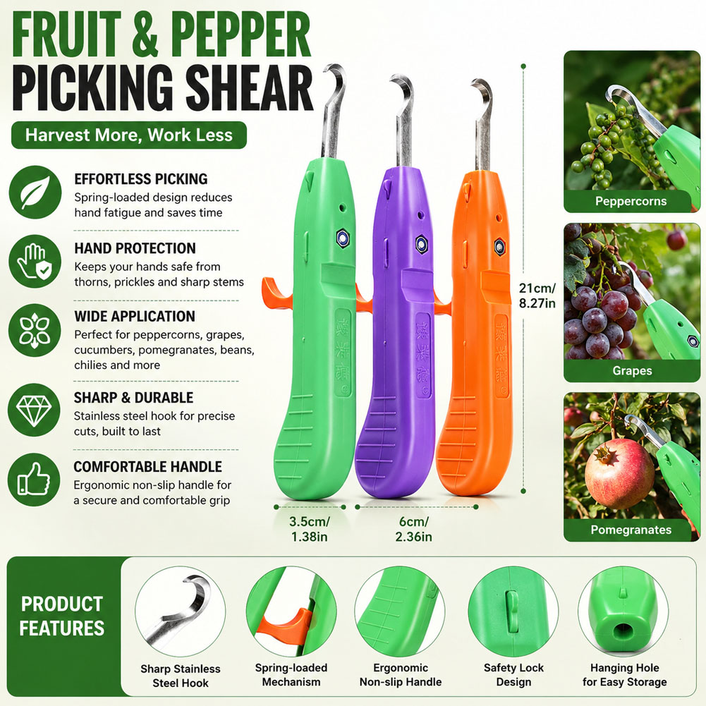 Gardening Tools Vegetables - Multifunktionales Gartenwerkzeug zum schnellen Pflücken von