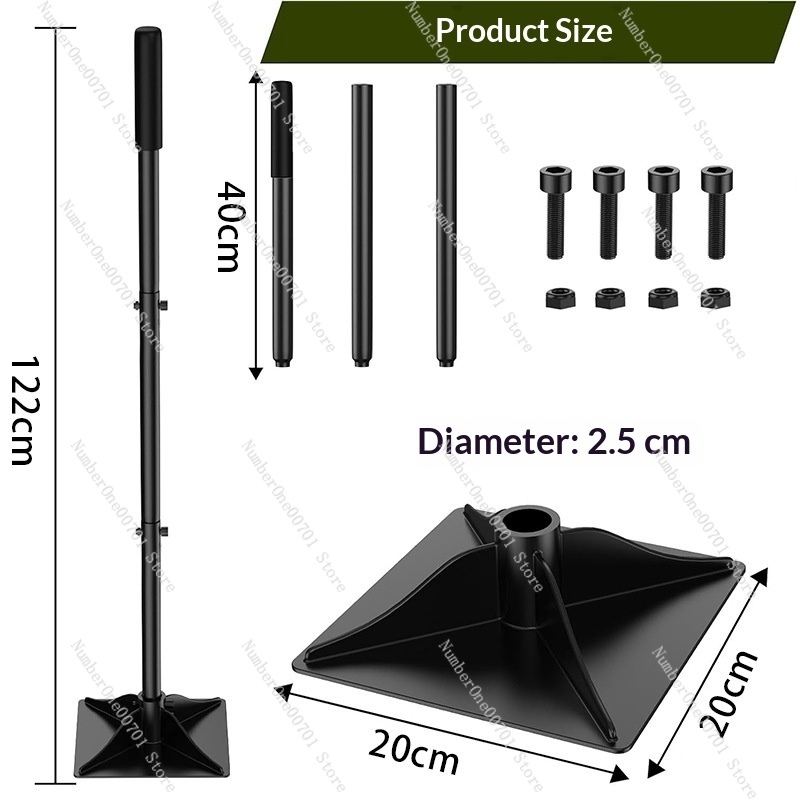 Gardening Tools Uses - Abnehmbarer Stahl-Gartenstampfer Bodenverdichter Flache Oberfläche Bodenverdichtungswerkzeug