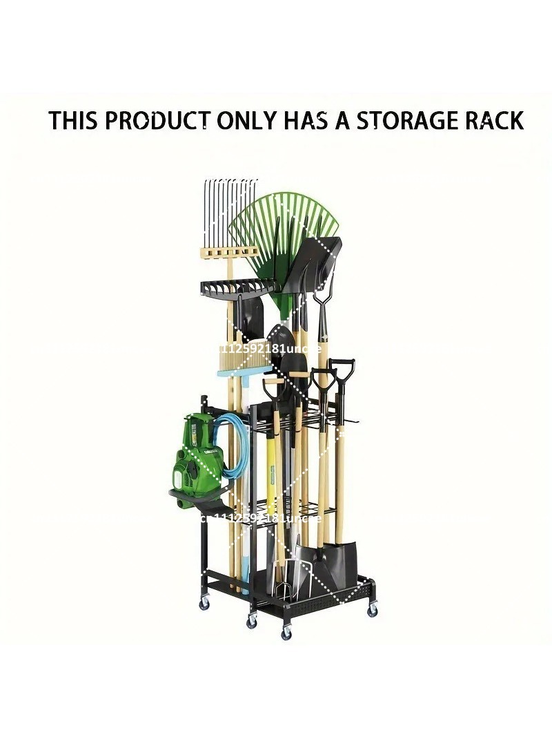 Gardening Tools Rake - Gartenwerkzeug-Organizer, Stabiles Mehrzweckregal für Rechen und