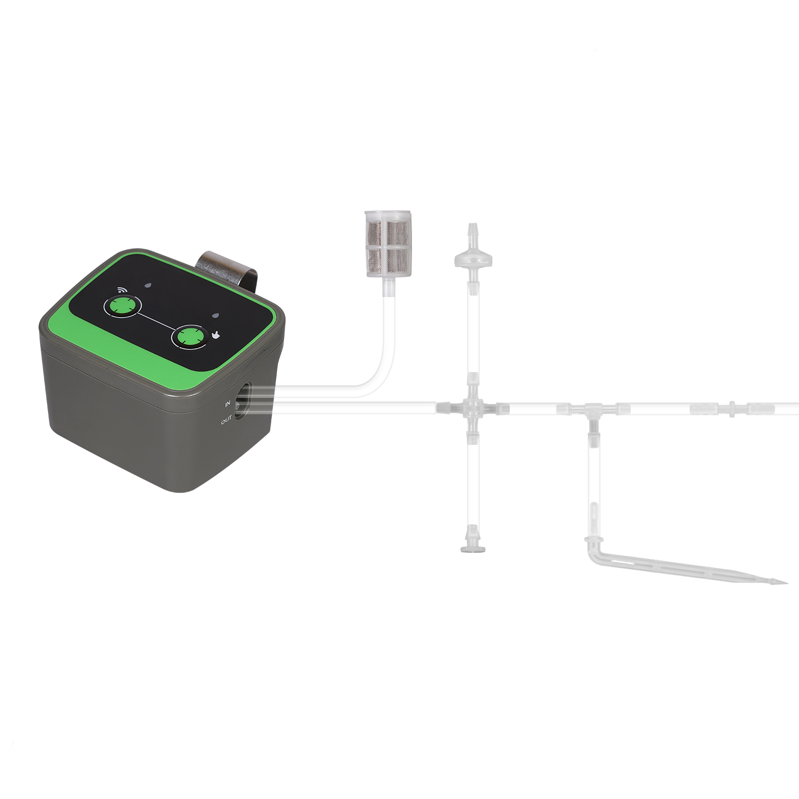 Drip Irrigation Kit - Intelligentes Bewässerungsgerät mit Zyklus-Bewässerungsmodus, App-gesteuerter Timer