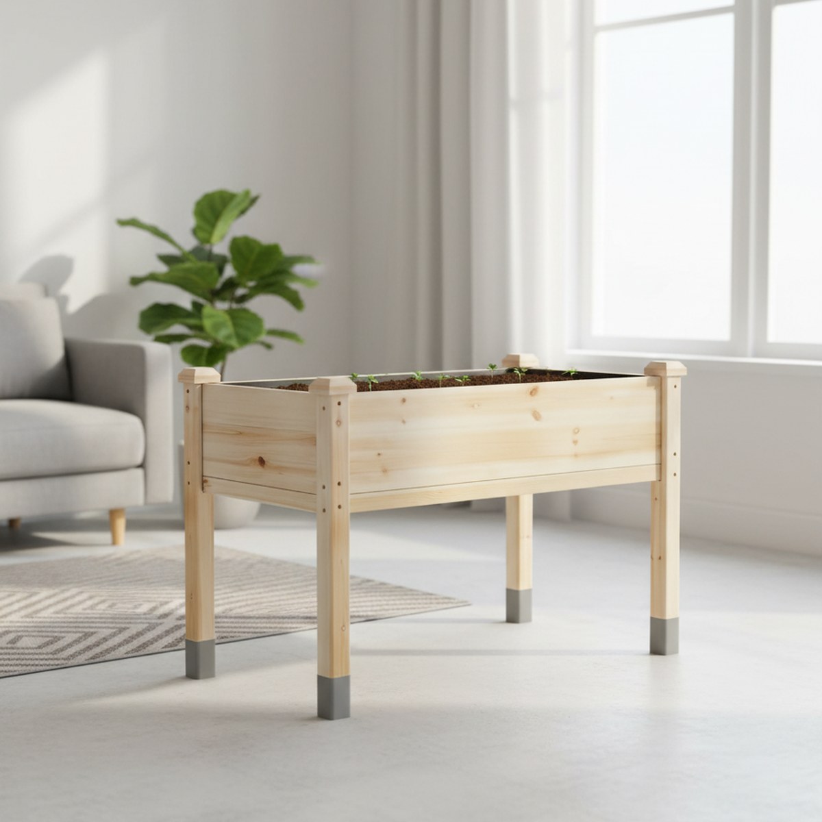 Großer Holz-Hochbeet-Pflanzkas – Raised Bed Planter Box Bewertung und Preis