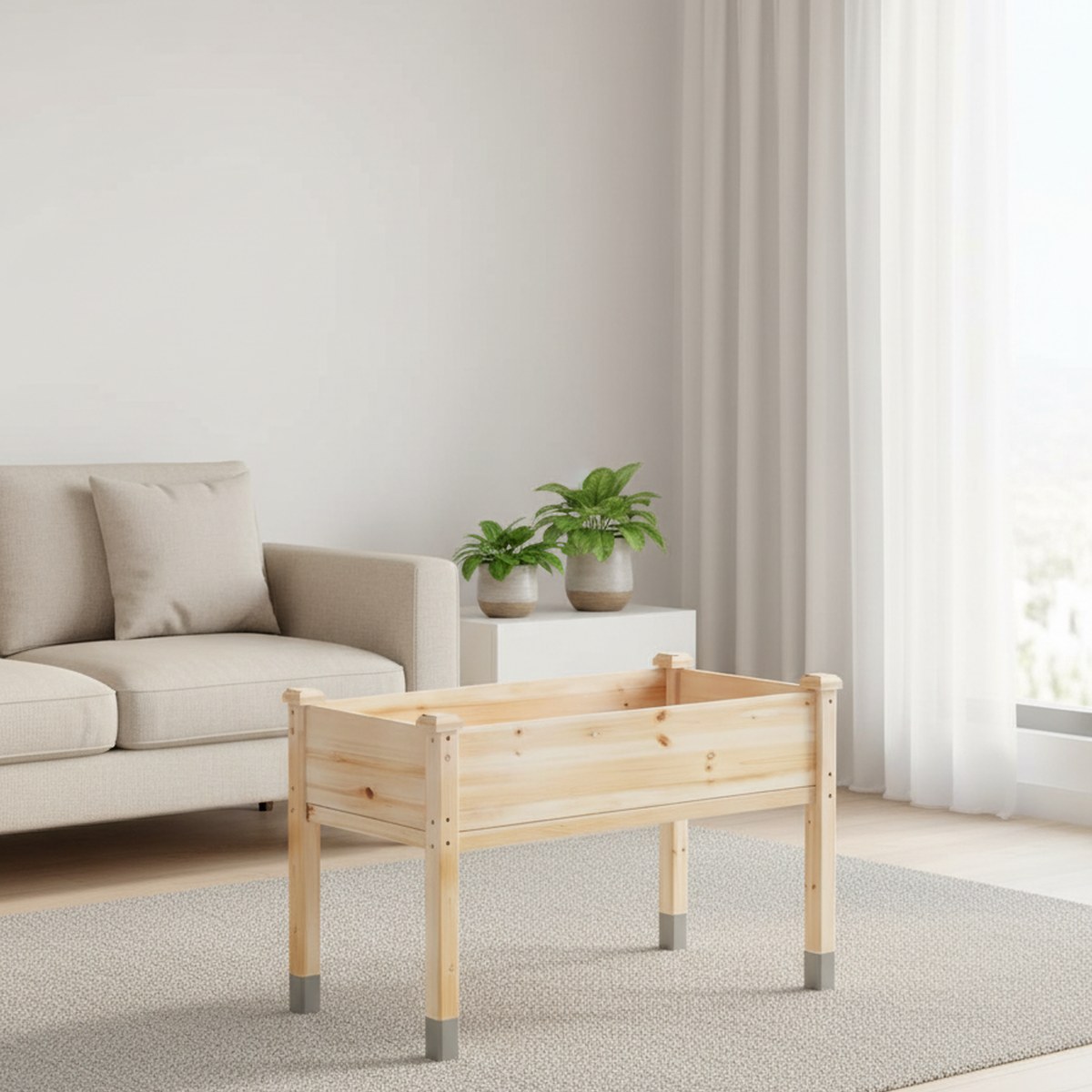 Großer Holz-Hochbeet-Pflanzkas – Raised Bed Planter Box Bewertung und Preis