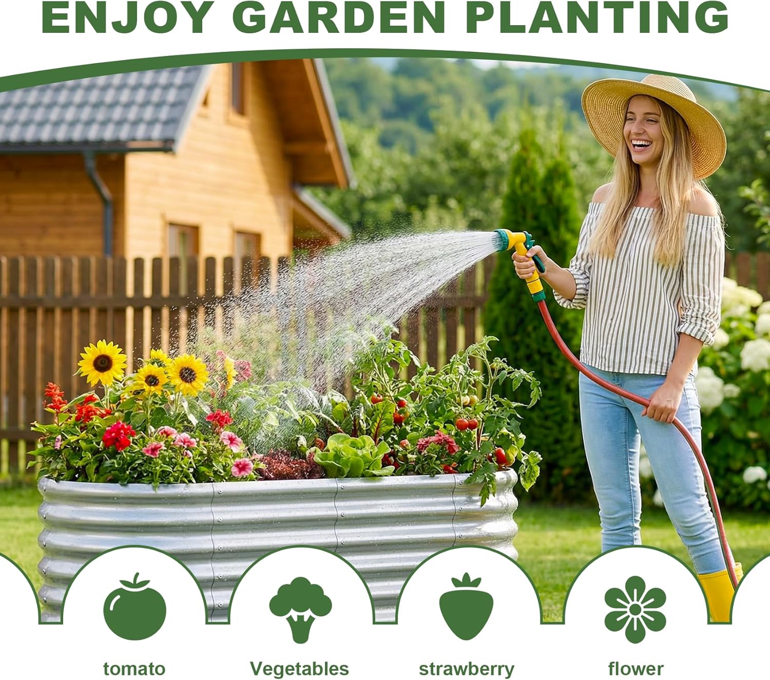 2er-Pack 4×2×2ft Verzinktes Ho – Raised Bed Planter Box Bewertung und Preis