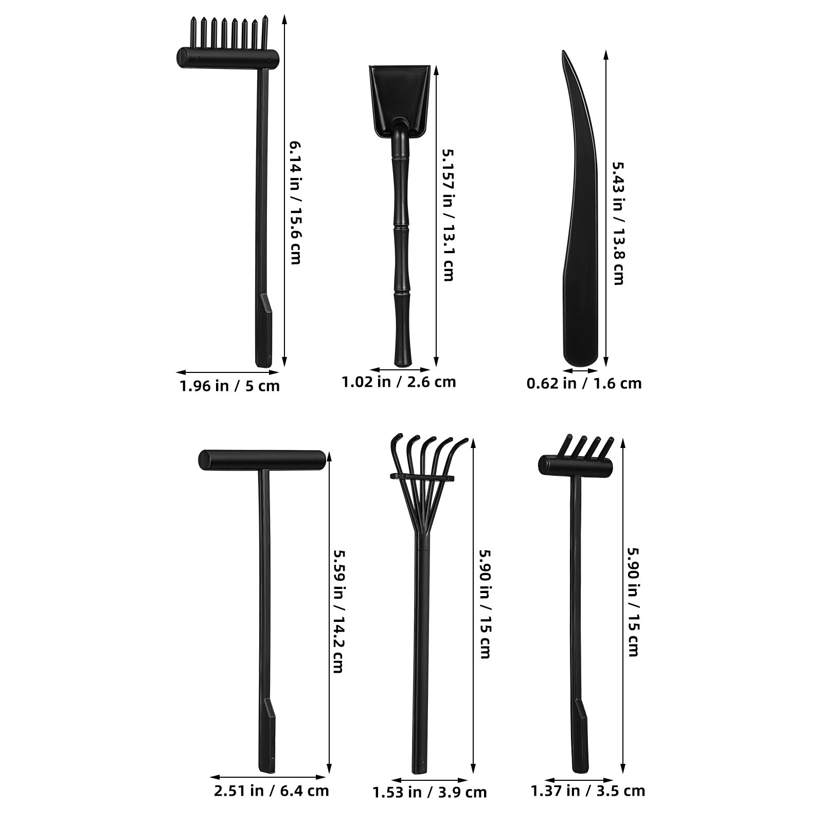 6-teiliges Mini-Zen-Garten-San – Gardening Tools Rake Bewertung und Preis