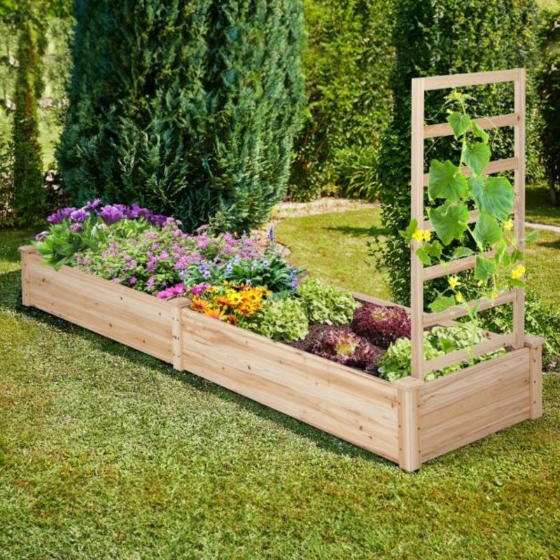 Hochbeet mit Pflanzkasten und  – Raised Bed Planter Box Bewertung und Preis