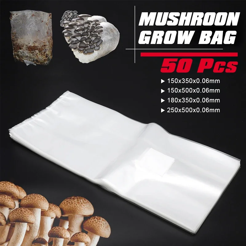 50 Stück PVC-Pilz wachsen Beut – Grow Bags Bewertung und Preis