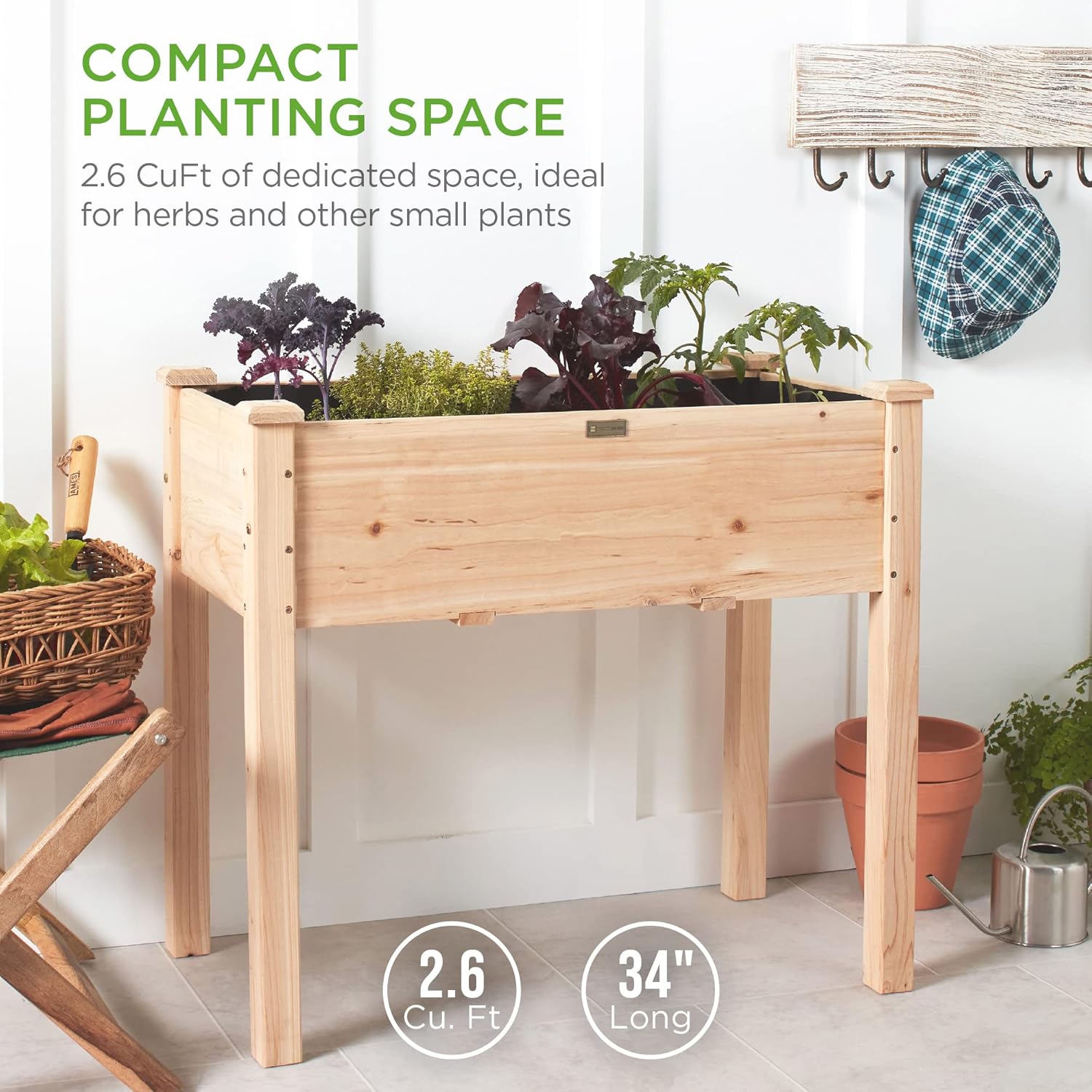 34x18x30 Zoll Hochbeet, Erhöht – Raised Bed Planter Box Bewertung und Preis