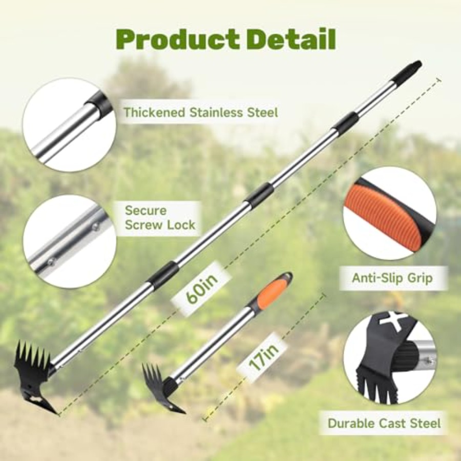 60-Zoll Unkrautstecher mit lan – Gardening Tools Rake Bewertung und Preis