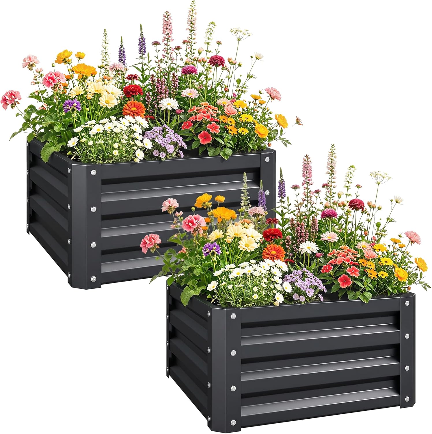 2-teiliges verzinktes Hochbeet – Raised Bed Planter Box Bewertung und Preis
