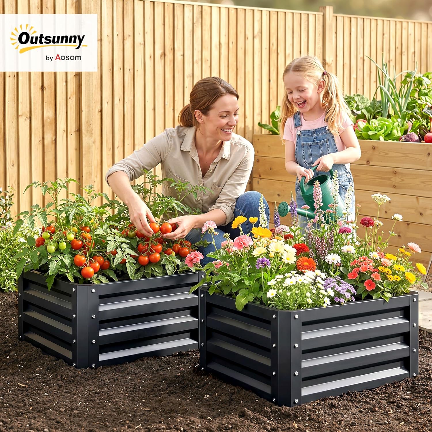 2-teiliges verzinktes Hochbeet – Raised Bed Planter Box Bewertung und Preis