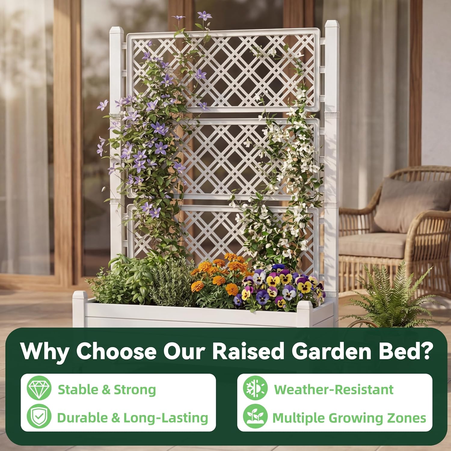Rankgitter für Hochbeet, mit R – Raised Bed Planter Box Bewertung und Preis