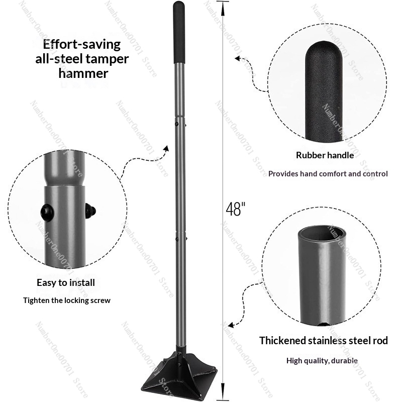 Abnehmbarer Stahl-Gartenstampf – Gardening Tools Uses Bewertung und Preis