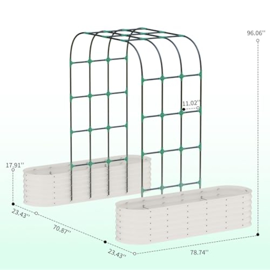 96 cm Hohes Verzinktes Hochbee – Raised Bed Planter Box Bewertung und Preis