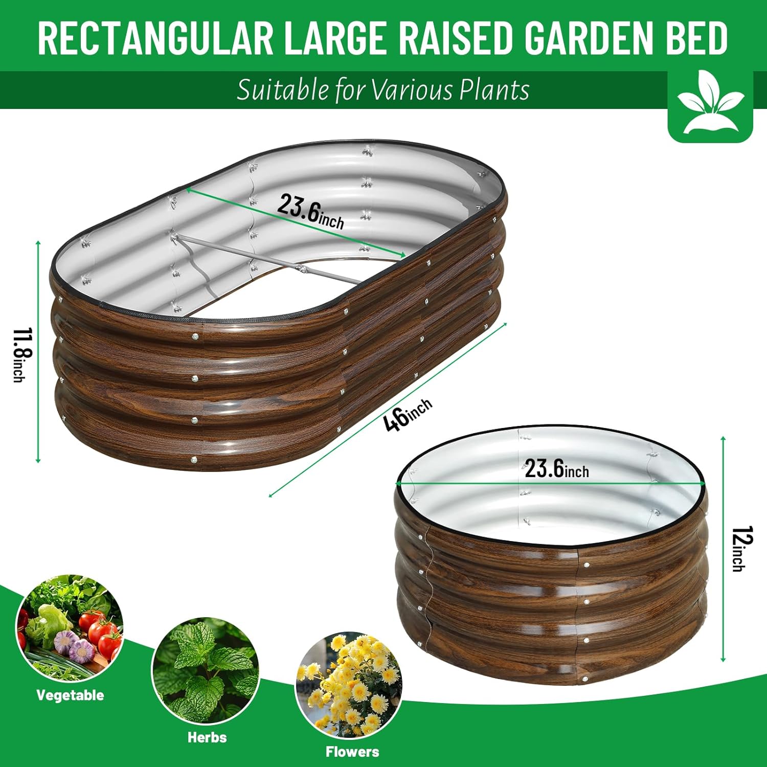 3er-Pack Verzinktes Stahl-Hoch – Raised Bed Planter Box Bewertung und Preis