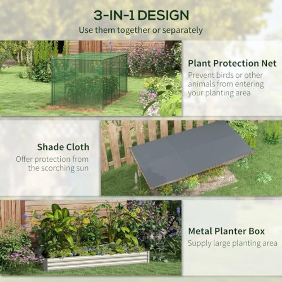 7,3 x 3,4 x 1 Fuß (2,2 x 1,0 x – Raised Bed Planter Box Bewertung und Preis