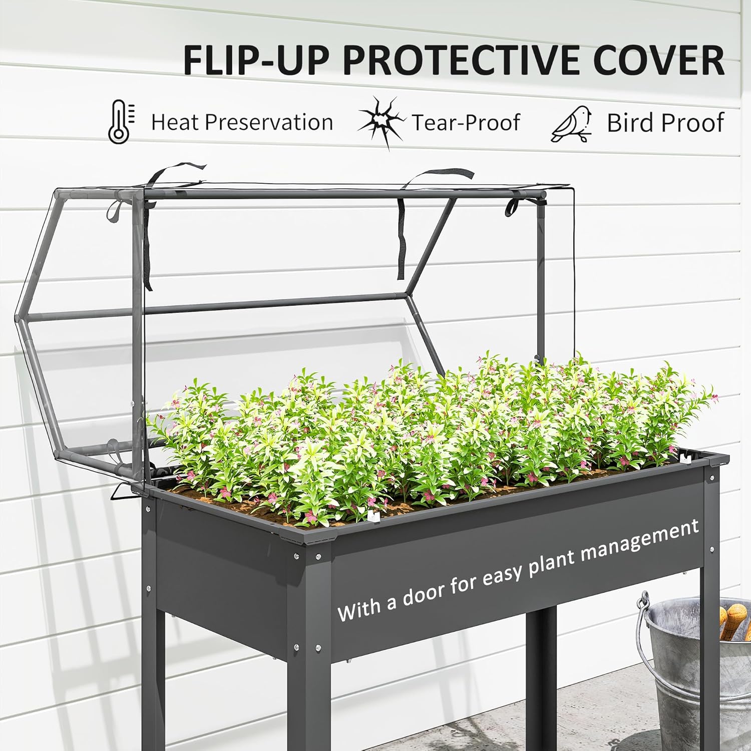 Hochbeet mit Gewächshausabdeck – Raised Bed Planter Box Bewertung und Preis